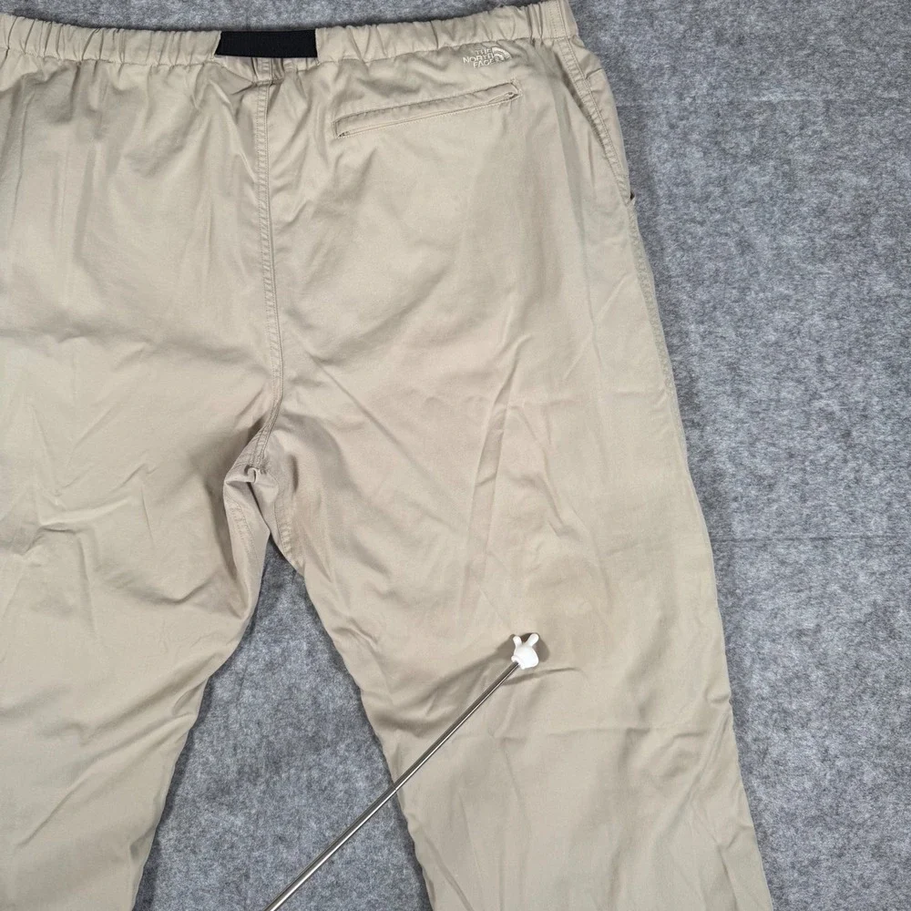 The North Face Hiking Pants Mens XL Tan Nylon‎ Cargo Belted Outdoor Trousers